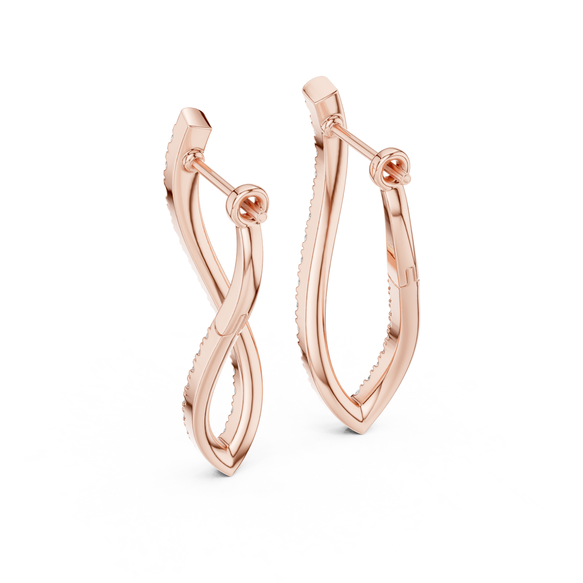 Elisara Twisted Teardrop Hoops