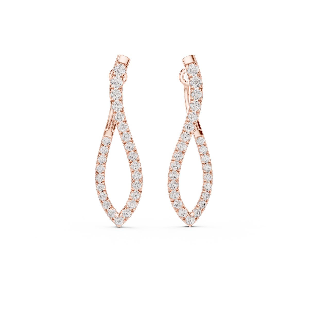 Elisara Twisted Teardrop Hoops