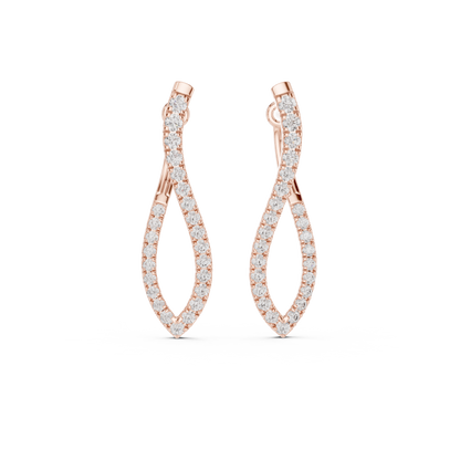 Elisara Twisted Teardrop Hoops