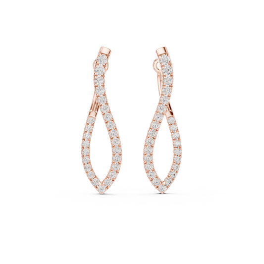 Elisara Twisted Teardrop Hoops