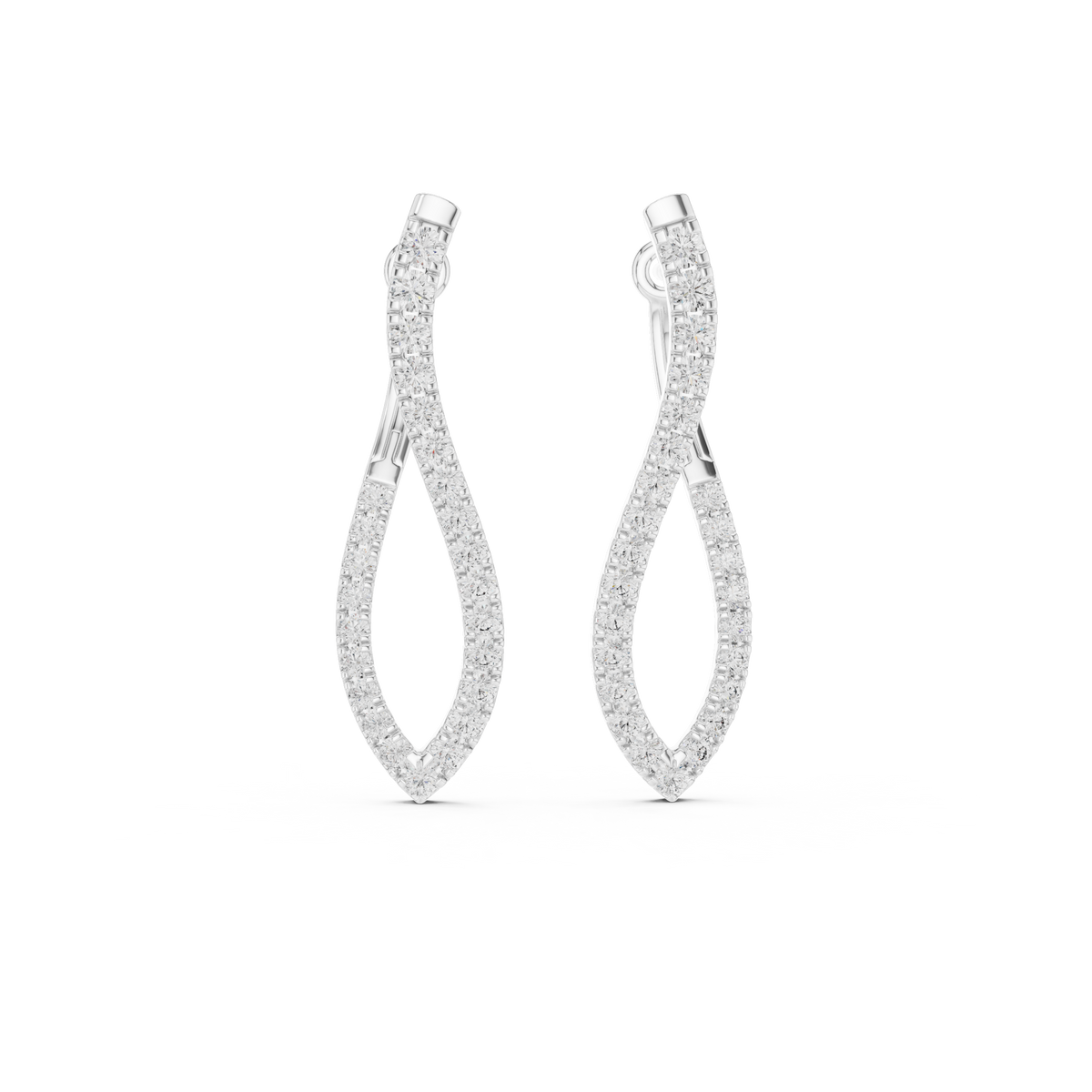 Elisara Twisted Teardrop Hoops