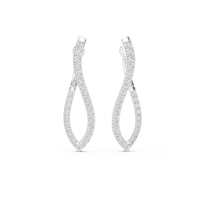 Elisara Twisted Teardrop Hoops