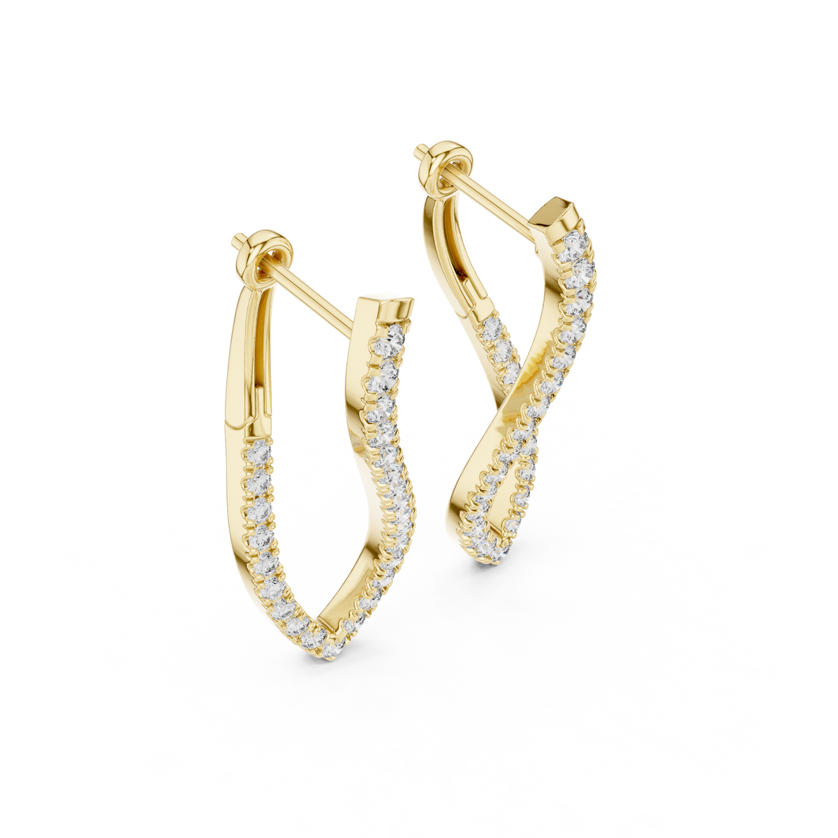 Elisara Twisted Teardrop Hoops