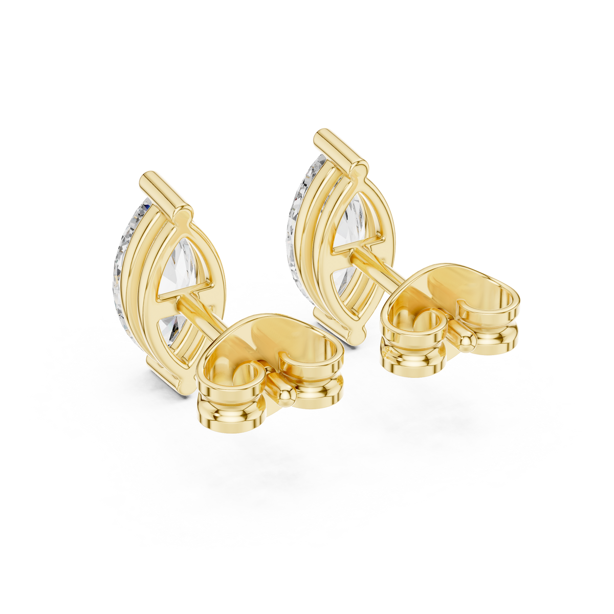 Zavienne Marquise Diamond Sculpted Studs