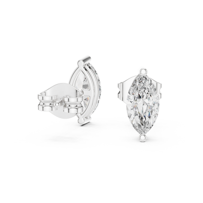 Zavienne Marquise Diamond Sculpted Studs