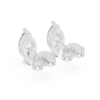Zavienne Marquise Diamond Sculpted Studs
