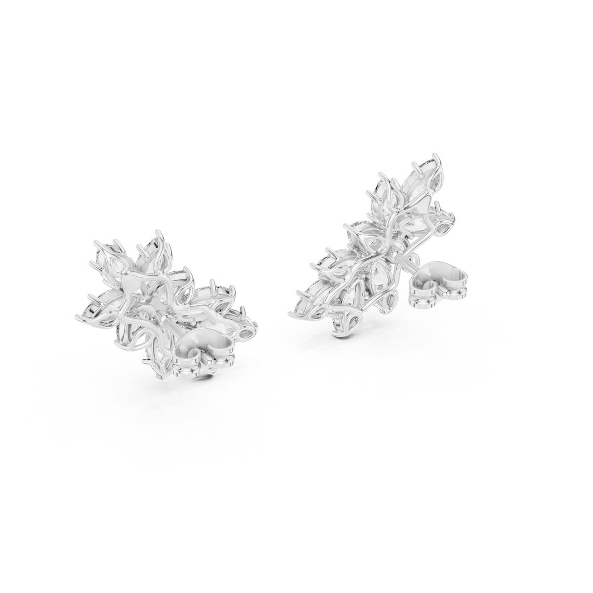 Avelora Marquise Floral Cluster Stud Earring