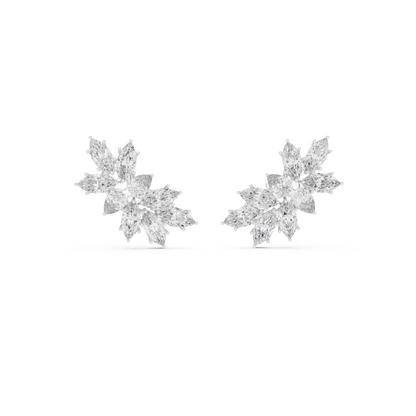Avelora Marquise Floral Cluster Stud Earring
