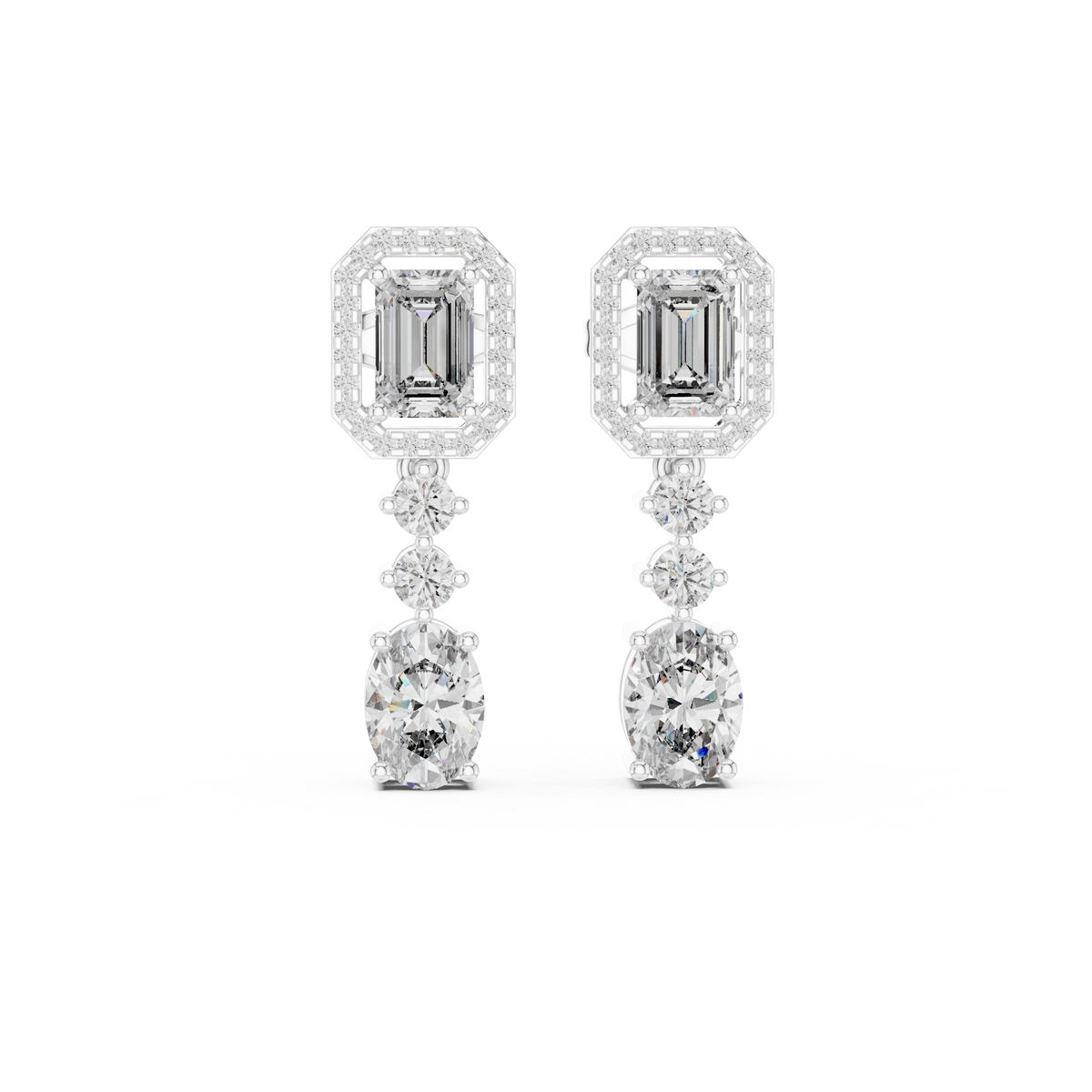 Veylora Emerald Cascade Drop Earring