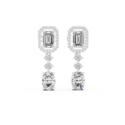 Veylora Emerald Cascade Drop Earring