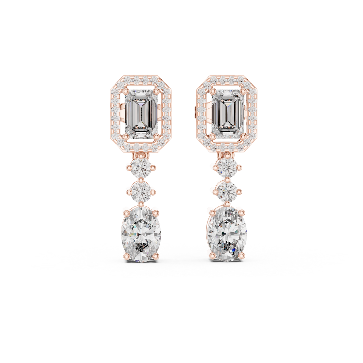 Veylora Emerald Cascade Drop Earring