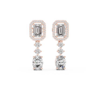 Veylora Emerald Cascade Drop Earring