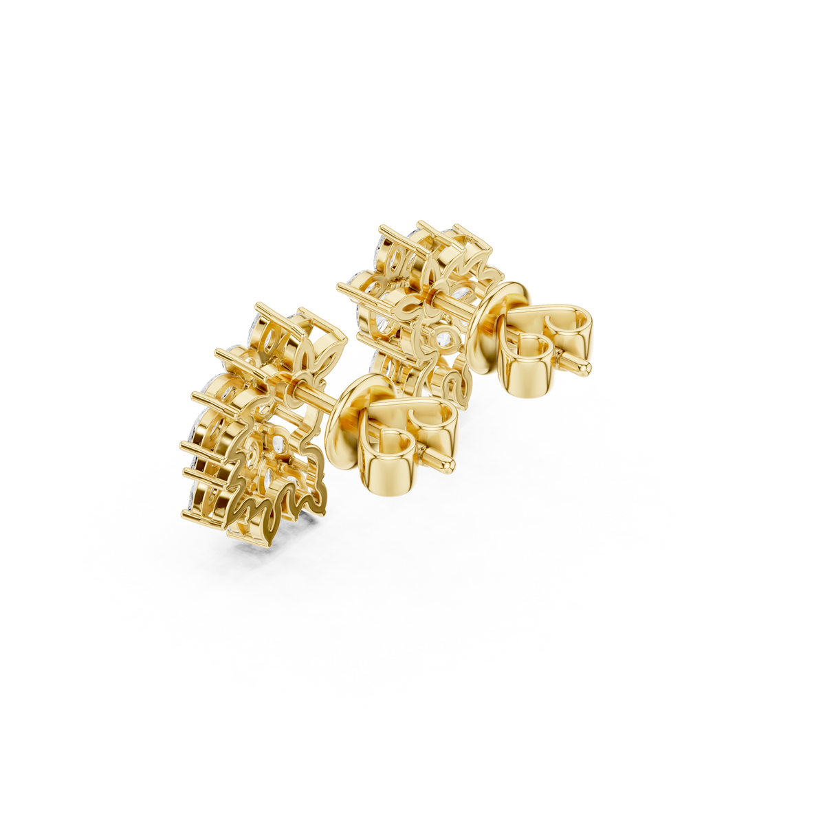 Lunavelle Botanical Diamond Bloom Studs