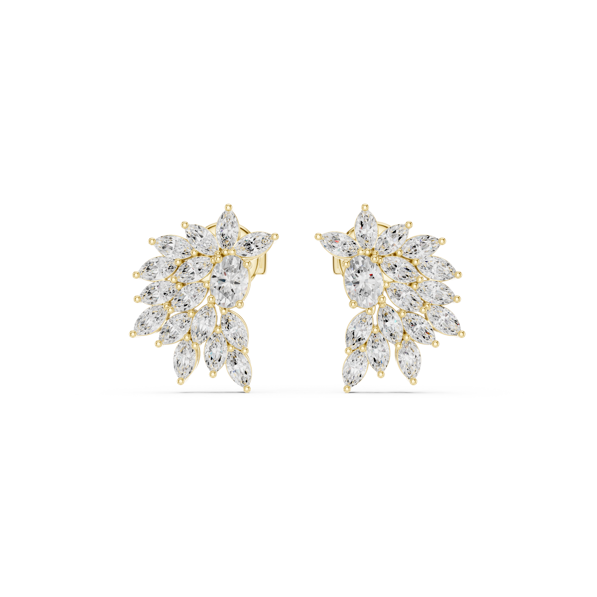 Lunavelle Botanical Diamond Bloom Studs