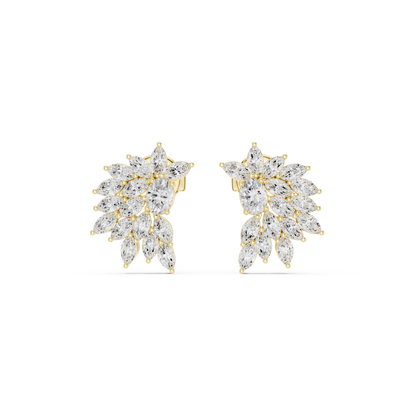 Lunavelle Botanical Diamond Bloom Studs