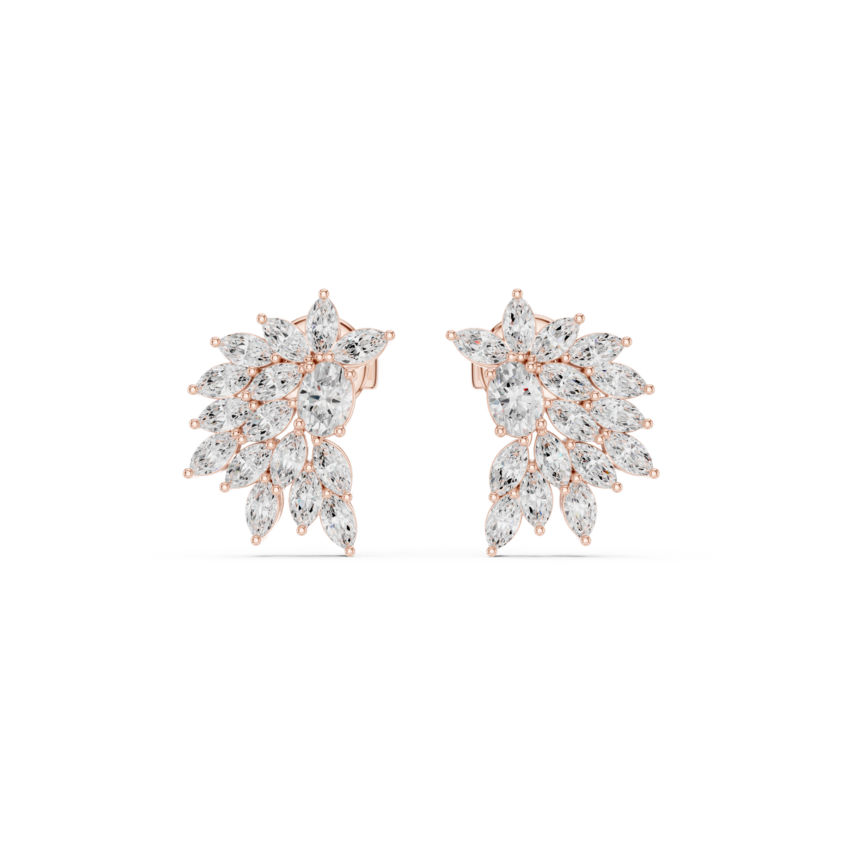 Lunavelle Botanical Diamond Bloom Studs