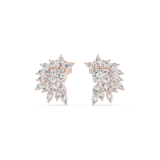 Lunavelle Botanical Diamond Bloom Studs