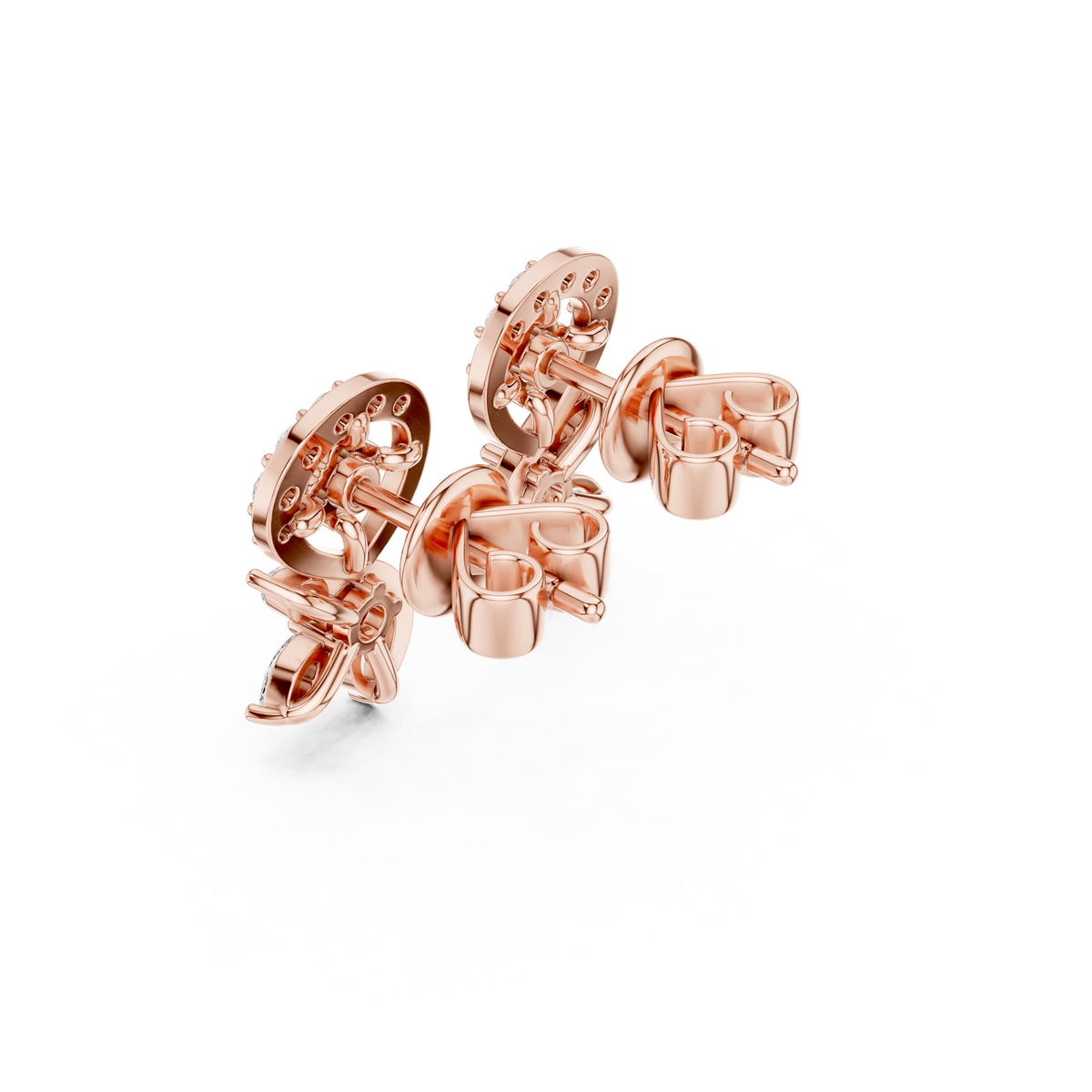Elvaris Botanical Curve Diamond Studs
