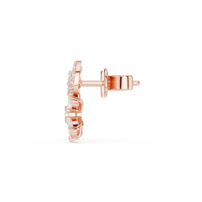 Elvaris Botanical Curve Diamond Studs