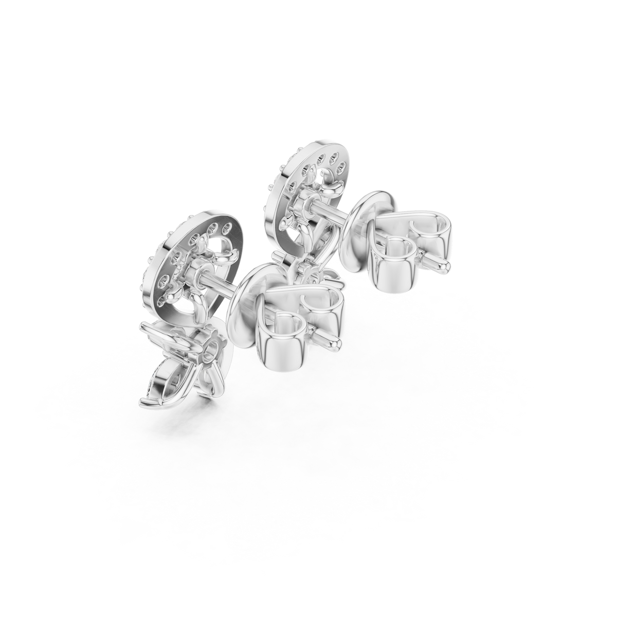 Elvaris Botanical Curve Diamond Studs