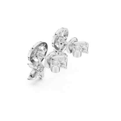 Elvaris Botanical Curve Diamond Studs