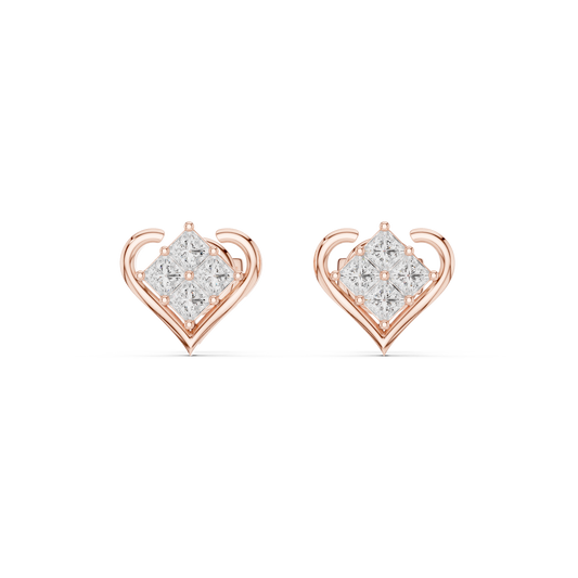 Lunavera Heartbound Cluster Studs