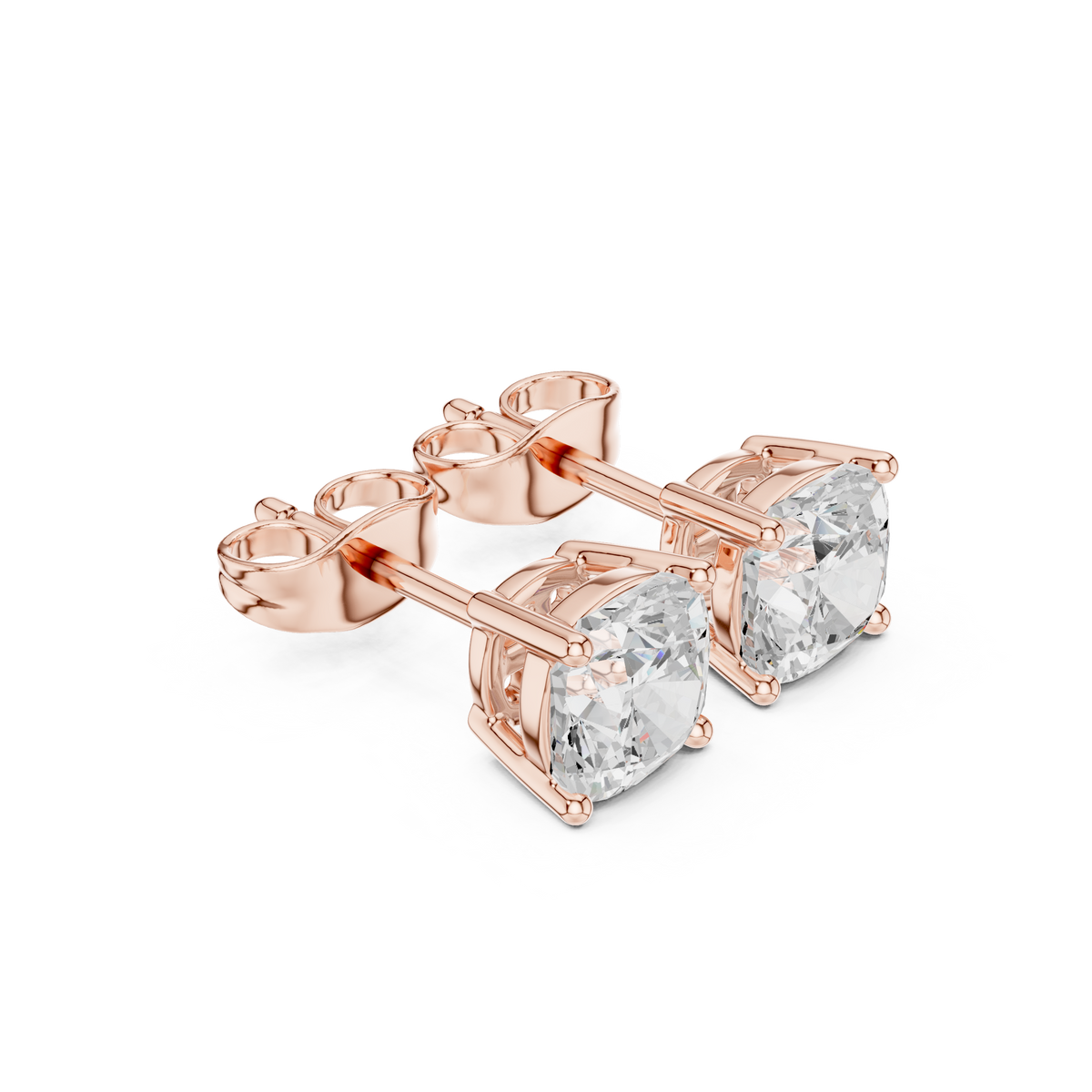 Velmora Cushion Diamond Frame Studs
