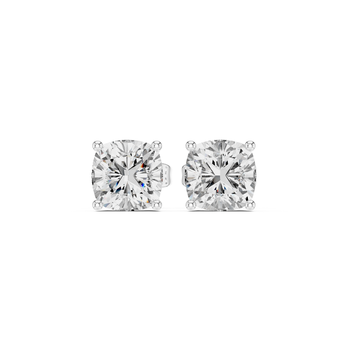 Velmora Cushion Diamond Frame Studs