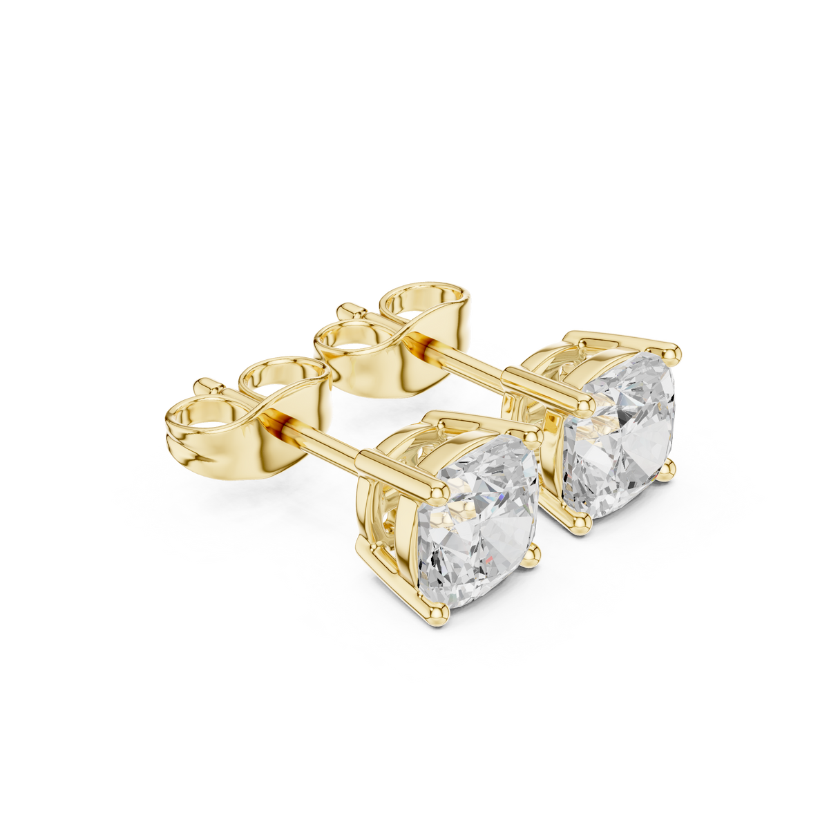 Velmora Cushion Diamond Frame Studs