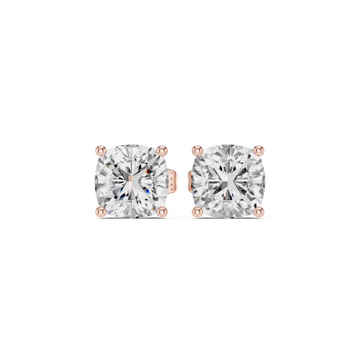 Velmora Cushion Diamond Frame Studs