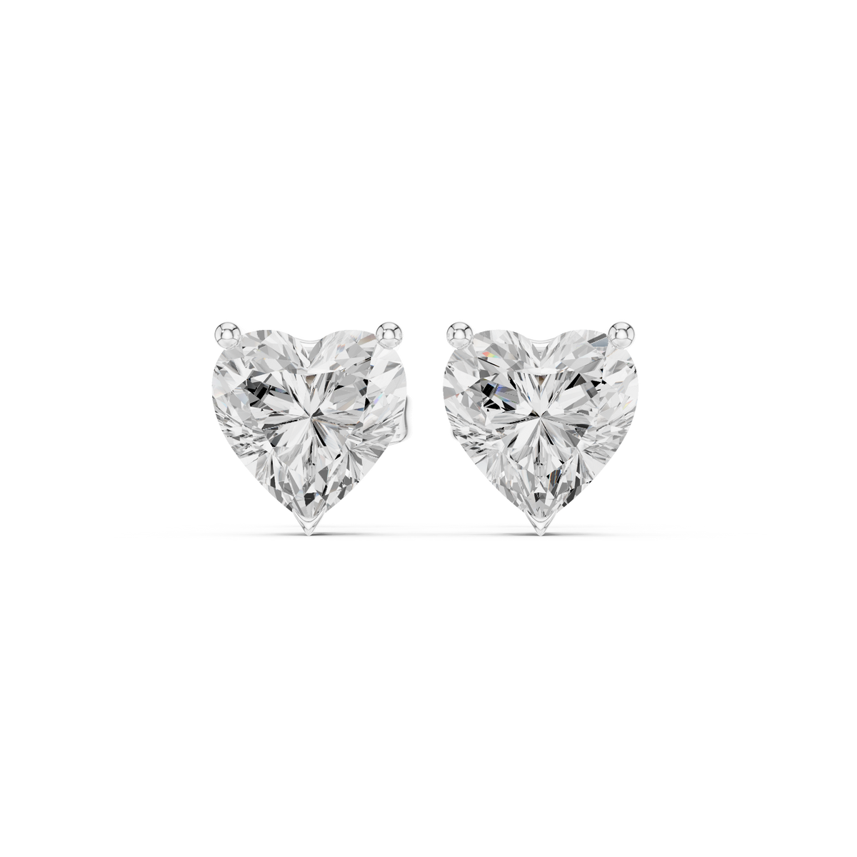 Avenelle Heart Cut Solitaire Studs