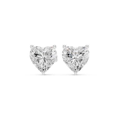 Avenelle Heart Cut Solitaire Studs