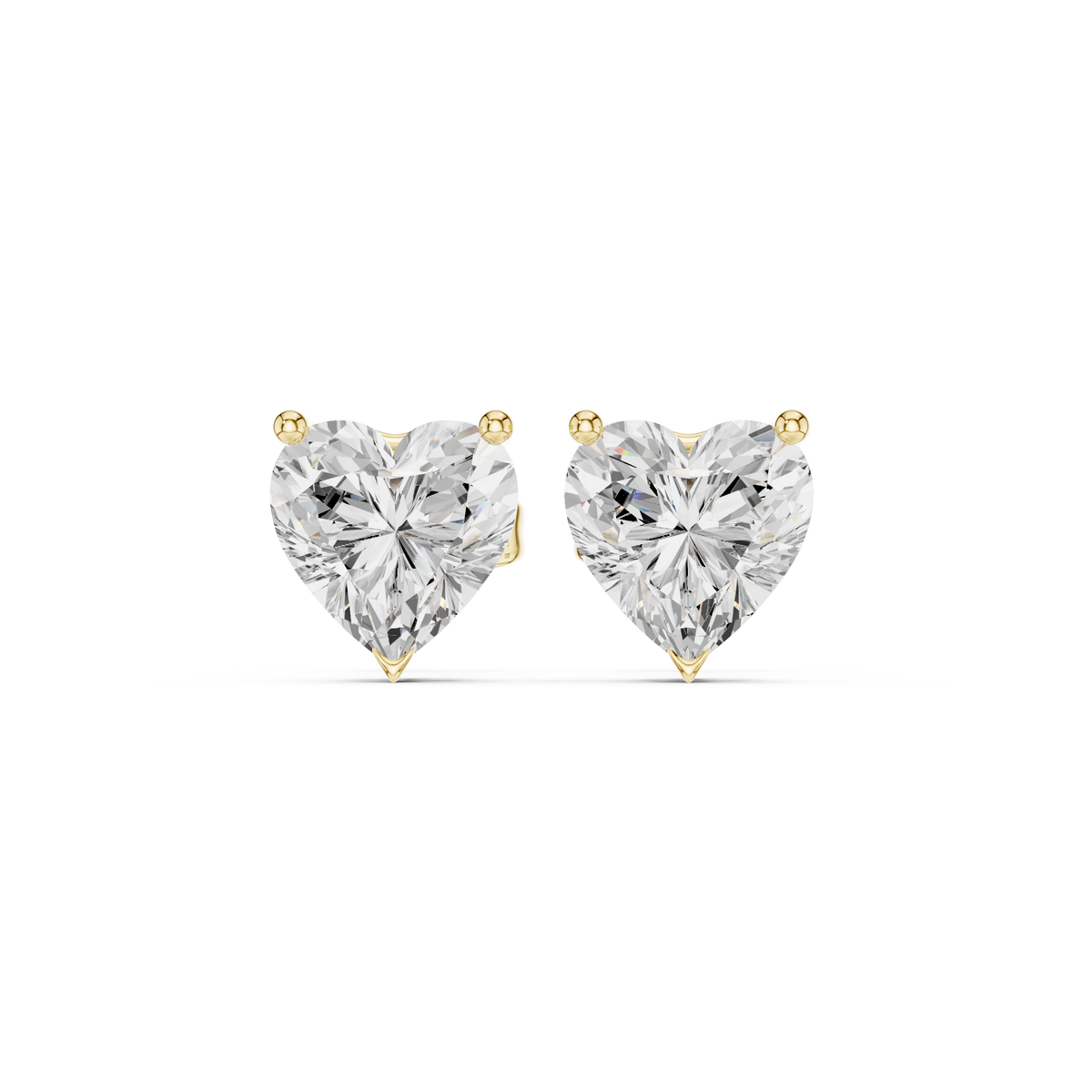 Avenelle Heart Cut Solitaire Studs