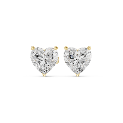 Avenelle Heart Cut Solitaire Studs