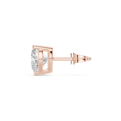Avenelle Heart Cut Solitaire Studs
