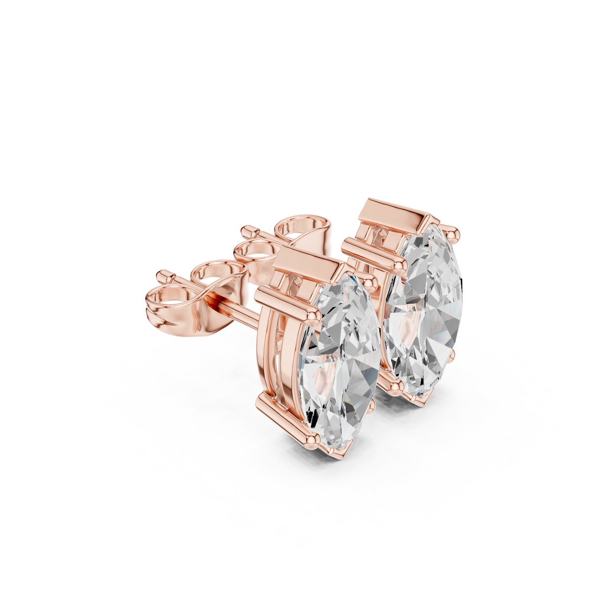 Varelle Marquise Diamond Sculpted Studs