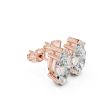 Varelle Marquise Diamond Sculpted Studs