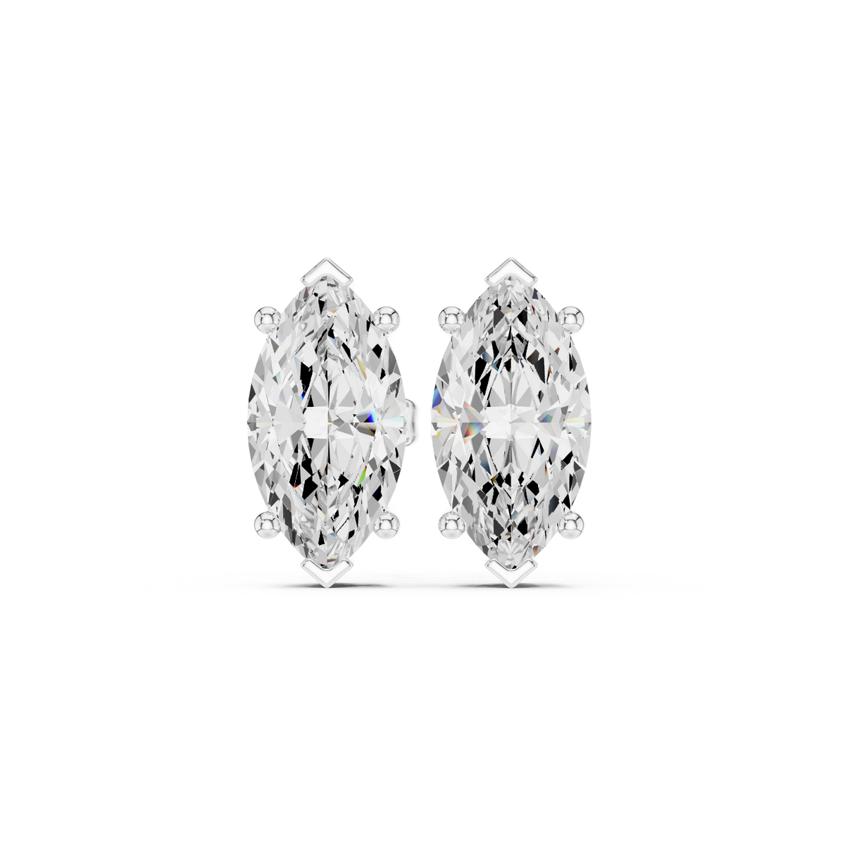 Varelle Marquise Diamond Sculpted Studs