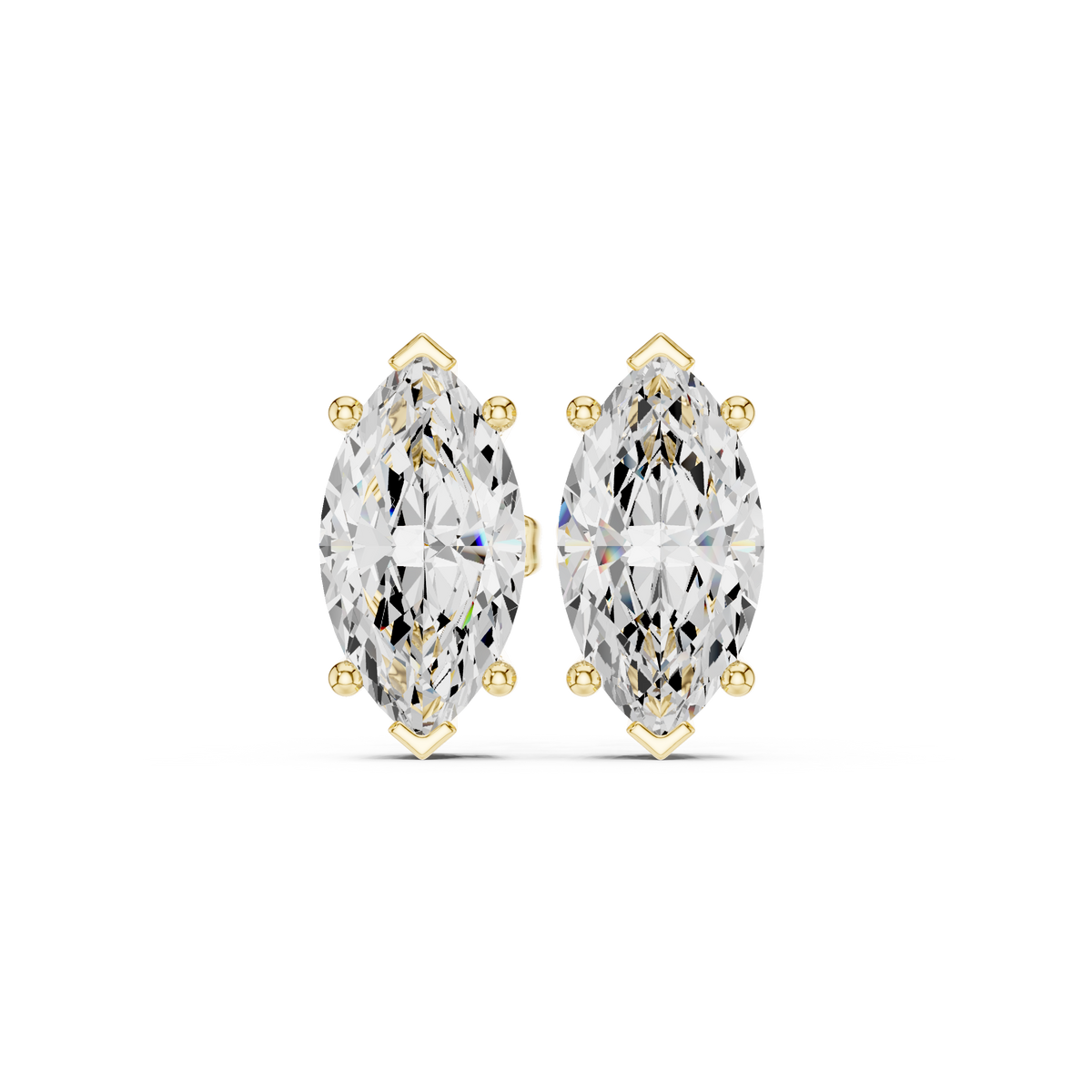 Varelle Marquise Diamond Sculpted Studs