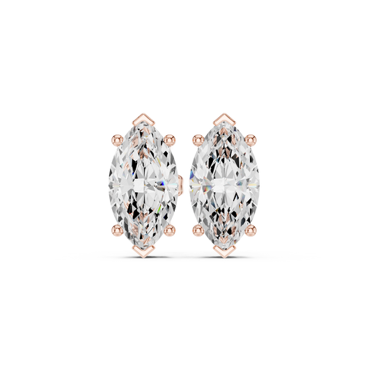Varelle Marquise Diamond Sculpted Studs