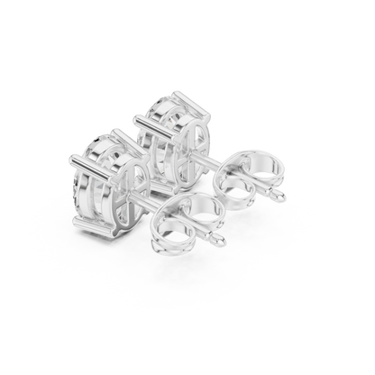 Avelisse Oval Diamond Sculpted Studs