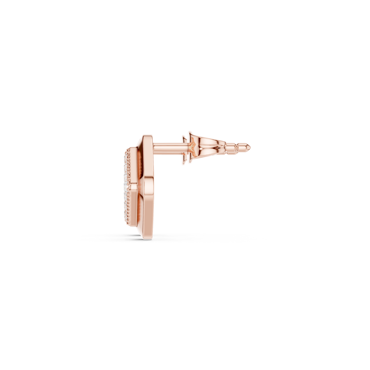 Veylora Square Pavé Frame Studs