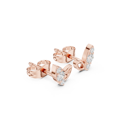 Liora Leaf Diamond Cluster Studs