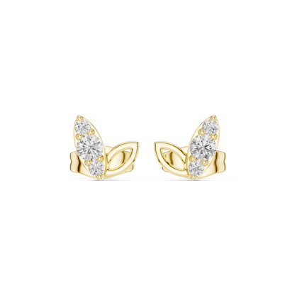 Liora Leaf Diamond Cluster Studs