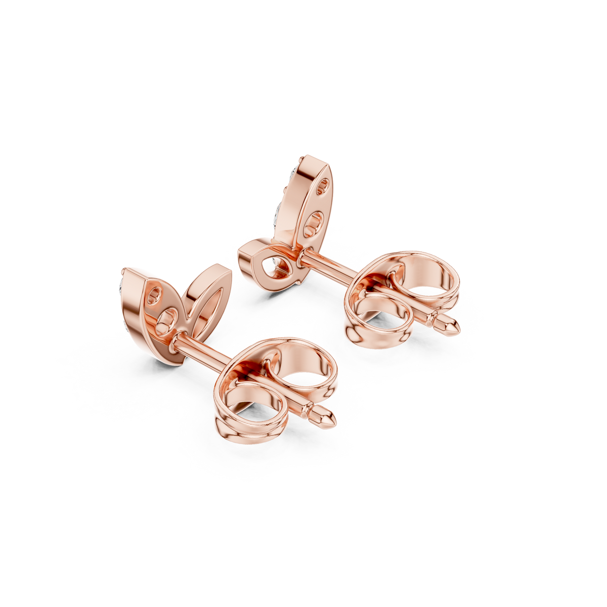 Liora Leaf Diamond Cluster Studs