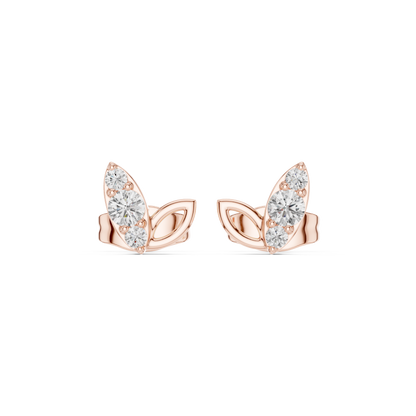 Liora Leaf Diamond Cluster Studs