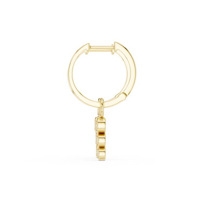 Cirelle Triple Diamond Drop Hoops