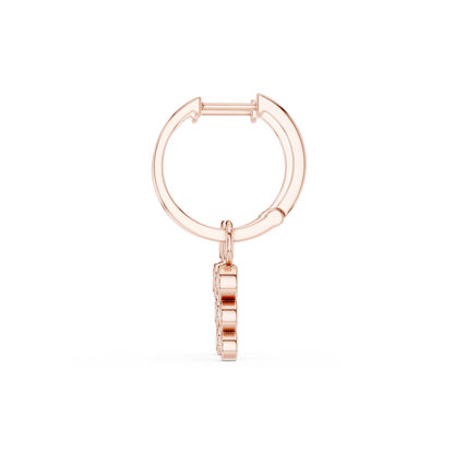 Cirelle Triple Diamond Drop Hoops