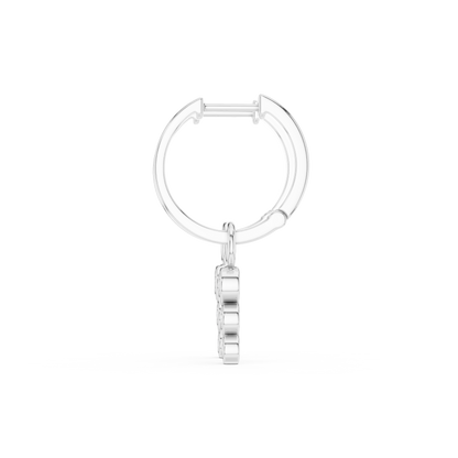 Cirelle Triple Diamond Drop Hoops