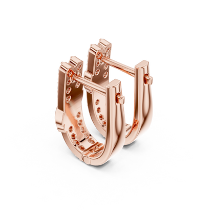 Varelle Diamond Twist Bar Earrings